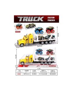 4 pull-back iron cars