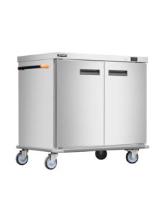 Xingshuntong Commercial Push-Pull Banquet Insulated Food Warmer for Hotels, Cafeterias, Maternity Centers, and Canteens - 4-Tier Double-Door Horizontal Insulated Food Warmer Cart