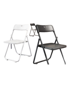 AEY Plastic Folding Chair Portable Plastic Backrest Chair Office Meeting Computer Chair Small Stool Black Best Seller