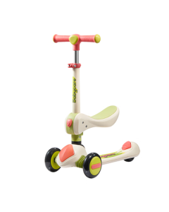 babycare Kids Scooter for 1-3 Years Old, Toddler Ride-On Scooter with Sit-to-Slide Design - Ultraman