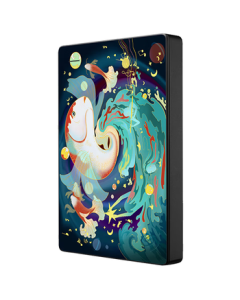 Seagate Portable Hard Drive 2TB USB3.0 2.5-inch External HDD High-Speed Gift Storage with Data Recovery Service - Custom Colorful Lucky Koi Design
