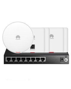 Huawei Whole-Home WiFi6 Set: 1 Ceiling AP Panel + 5 Dual-Port 86 AP Panels + 8-Port Switch, Wireless Gigabit AC+AP Router, 3000M Enterprise-Level Network