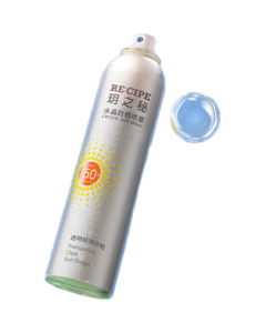 RECIPE Secret Crystal Sunscreen Spray 50ml, Beach & Full Body Sunscreen, Waterproof & Sweatproof, SPF50+ for Men & Women