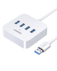 UGREEN USB 3.0 High-Speed 4-Port Hub with 1.5m Extension Cable, Multi-Port Adapter for Laptops and Computers (Model 30221)