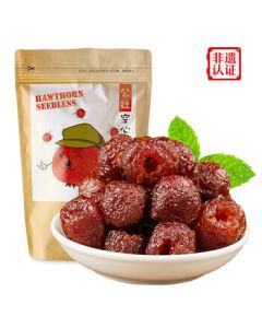 Yimeng Commune Hollow Hawthorn 250g Small Pack Pitted Slow-Baked Preserved Fruit Snack for Leisure and Office