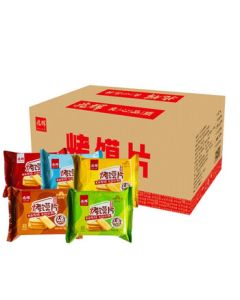 ZHAOHUI Mixed Flavor Baked Crust Bun Slices 38g*50 Packs Non-Fried Steamed Bread Crisps Breakfast Snack Biscuits