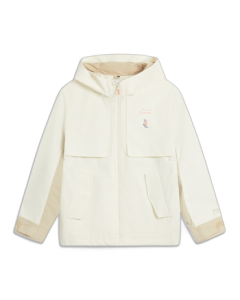 Li Ning Fleece-Lined Water-Repellent Windbreaker for Teen Girls - Winter Sports Jacket YWBV046