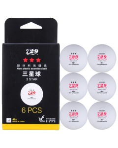 729 Table Tennis 3-Star New Material 40+ National Games Edition 3-Star Seamless Ball White Set (3-Pack)