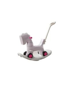 Bc Babycare Multi-functional Rocking Horse 6-in-1 Rocking Toy for Boys and Girls in Lilac Purple
