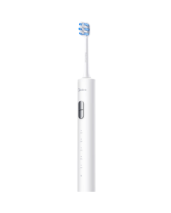 Midea Electric Toothbrush S1PX White for Adults/Students, 4 Brush Heads, 180-Day Ultra-Long Battery Life, Magnetic Levitation Sonic Motor, Special for Men and Women, Birthday & Mid-Autumn Festival Gift