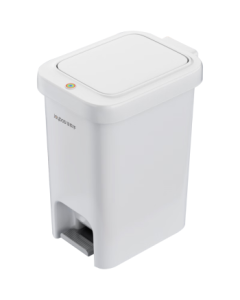 Jiabang Hands & Feet Pedal Trash Can 10.4L, Household Foot Step + Hand Press Dual Lid Opening for Kitchen, Bathroom, Toilet, Living Room, Bedroom with Lid