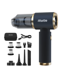 Aituteng itutn Car Vacuum Cleaner, Wireless High-Power Handheld Vacuum for Car and Home, Mini Portable Desktop Computer Window Dust Cleaning Kit