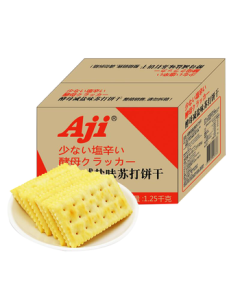 AJI Low-Sugar, Light Yeast-Reduced Salt Soda Crackers 2.5lb Savory Easy-to-Digest Crispy Snacks Mid-Autumn Festival Gift Box