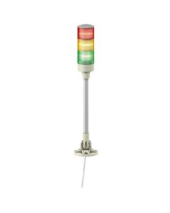 Schneider Electric 3-Tier Light Pole 24V with Buzzer and Foldable Base Support Tube Mount XVGB3SM