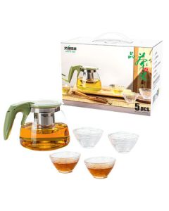 Aiyiyao Selected Emerald Glass Teapot Set CJ-21150