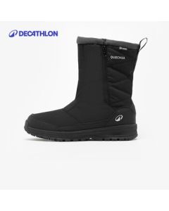 Decathlon NH100 Men's Snow Boots Waterproof High-Top Easy On/Off Hiking Shoes Warm Footwear-5057679