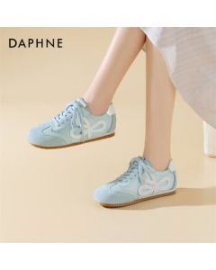 Daphne Women's Shoes Spring Summer German Training Sneakers Casual Retro Oxford Shoes British Style Leather Shoes 4025101321 Blue 39