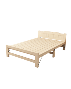 Coolin Folding Bed - Single Bed, Nap Bed, Double Bed, Solid Wood Board Bed, Simple Bed, 1.2m Wide