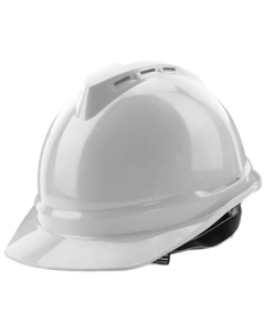 Weiguang ABS Safety Helmet V-Shaped New National Standard Breathable Model, Impact and Puncture Resistant, Y-Chin Strap Construction Helmet, White Knob-Type [JD Self-Operated]