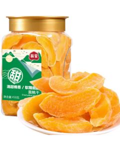 Lin'an Dried Yellow Peach 450g/Can, Preserved Fruit Snacks for Kids, Dried Fruit Delicacy, New Year Gift