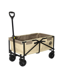 JingDong JingZao Outdoor Camping Cart, Foldable Storage Wagon, Picnic Stall Trailer, Sandstone Color