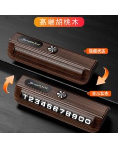 Huashi Parking Number Plate Decor, Temporary Car Phone Number Plate, Multi-functional Window Breaker Safety Hammer