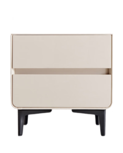 LINSY HOME Luxury Narrow Nightstand with Marble Top Small Storage Cabinet for Master Bedroom TD161