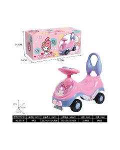 Sliding stroller with small wheels