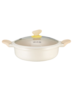 Cooker King 30cm Non-Stick Dual Hot Pot with Thickened Base, Suitable for Induction Cookers, 4-6 Persons