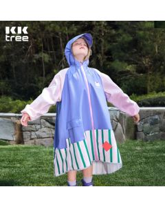 Kocotreekk Tree Children's Raincoat with Backpack Slot, Unisex Kids Rain Poncho for School