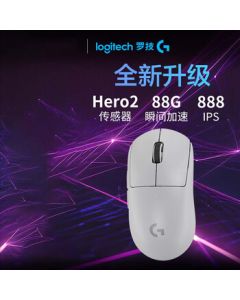 Logitech (G) GPW II Diamond Edition New Upgrade Wireless Gaming Mouse, Hero2 Sensor, 60g Lightweight FPS Pro Esports Configuration, G Pro X Superlight II, White