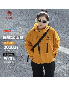 CAMEL Unisex 3-in-1 Outdoor Jacket (Wang Junkai Same Style) – Windproof, Waterproof, Fleece-Lined Hiking Coat for Spring, Autumn, and Winter