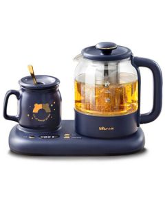 Bear (Bear) Health Pot Combination Set 0.3L Insulated Cup Warmer, Constant Temperature Flower Tea Pot, Tea Maker, Electric Kettle, 24h Heat Preservation, Blue YSH-C08V1 Highly Recommended