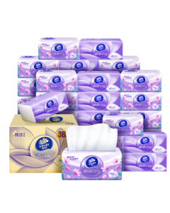 Vinda Pocket Tissues [Recommended by Sun Yingsha] Cotton-Soft 3-Ply 100 Sheets * 36 Packs Size S Gentle on Skin, Non-Irritating, Tissue Paper, Whole Carton