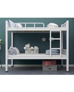 Diyang Steel Double Decker Bed, Bunk Bed for Dormitory, High-Low Iron Bed Frame, Student Bed, Twin Bed with Bed Board