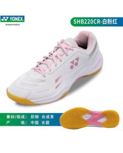 YONEX Badminton Shoes Ultra-Lightweight Breathable Cushioning SHB220CR White Pink Women's Size 38
