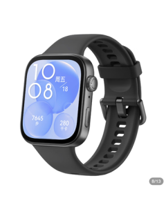 HUAWEI WATCH FIT 3 Phantom Night Black Fluoroelastomer Strap - Ultra-Thin Large Screen, Scientific Fat-Burning Workouts, Long Battery Life