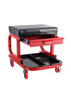 JUNOFS Repair Stool Work Bench with Drawer - Large Automotive Repair and Maintenance Tool (Includes Repair Creeper and Tool Set)