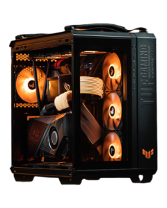 ASUS TUF GAMING GT502 Ammo Case Dual Chamber Design/Tool-Free Disassembly/Black Seaview Style/Innovative Cooling/GPU Bracket