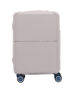 Samsonite Small Suitcase Cover, Adjustable Light Gray Luggage Protector with Password Lock HC1