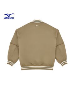 MIZUNO Unisex Sport Color-Block Logo Retro Baseball Jacket