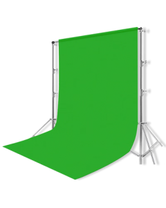 Beiyang Professional Live Streaming Green Screen Chroma Key Backdrop Kit with Stand - Thickened Pure Green Background Cloth, Portable Douyin Video Recording Setup
