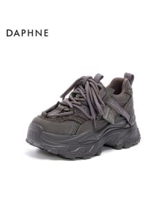 Daphne New Style Chunky Dad Shoes Double Mesh Platform Casual Sneakers 4025404164 Grape Purple Size 38