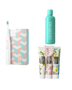 Dr.Bei E0 Electric Toothbrush*1 + Mouthwash (Propolis Bamboo) 600ml + Force Awakening Whitening Toothpaste*3 Combo Set