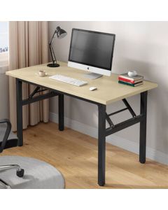 EasyFold Computer Desk with Spring Mechanism, Simple Home Office Study Writing Table, Long Workstation