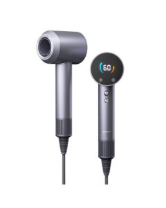 Daewoo Hair Dryer for Home Use, High Power Negative Ion Fast-Drying Low-Noise Hair Care, Negative Ion High Wind Speed Quick Dry, One-Touch Hot/Cold Air, Purple Smoke Gray HD04