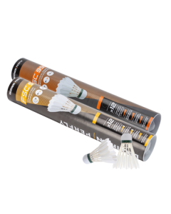 Decathlon Badminton Shuttlecocks 12-Pack PERFLY FSC990 Goose Feather with Full Cork Base - 2396685