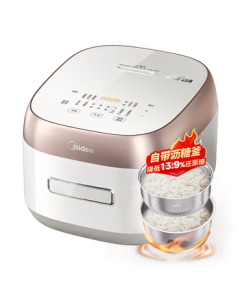 Midea Low-Sugar Rice Cooker 4L IH Heating 316L Stainless Steel Inner Pot Multi-Function Rice Cooker for 4-5 People MB-HS451S