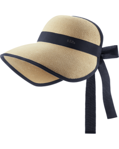 beneunder Sun Hat for Women - Wide Brim Straw Sun Hat with Detachable Ribbon, Portable Roll-Up Design, Model GP745 Gold