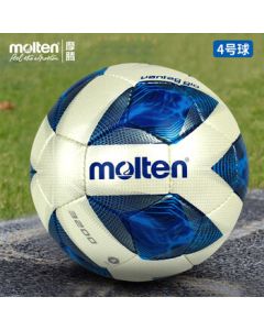 molten Size 4 Soccer Ball F4A3200 for Youth, 5-7-a-side PU Anti-Sand Valve Universal Training Football